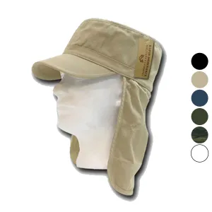 1 Dozen Bdu Foreign Legion Flap Flat Military Fishing Caps Cap Hats Wholesale Lots!