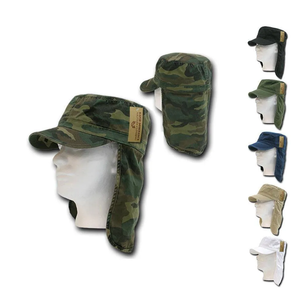 1 Dozen Bdu Foreign Legion Flap Flat Military Fishing Caps Cap Hats Wholesale Lots!