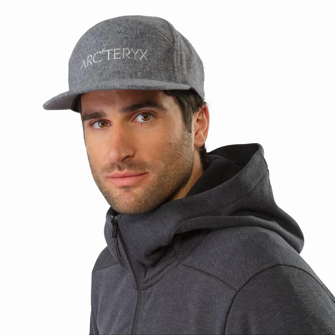 7 Panel Wool Cap (Heather Grey)