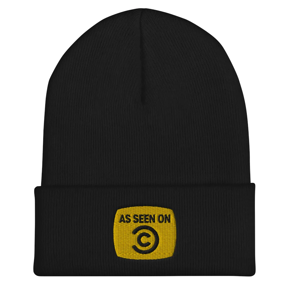 As Seen On Comedy Central Logo Embroidered Beanie