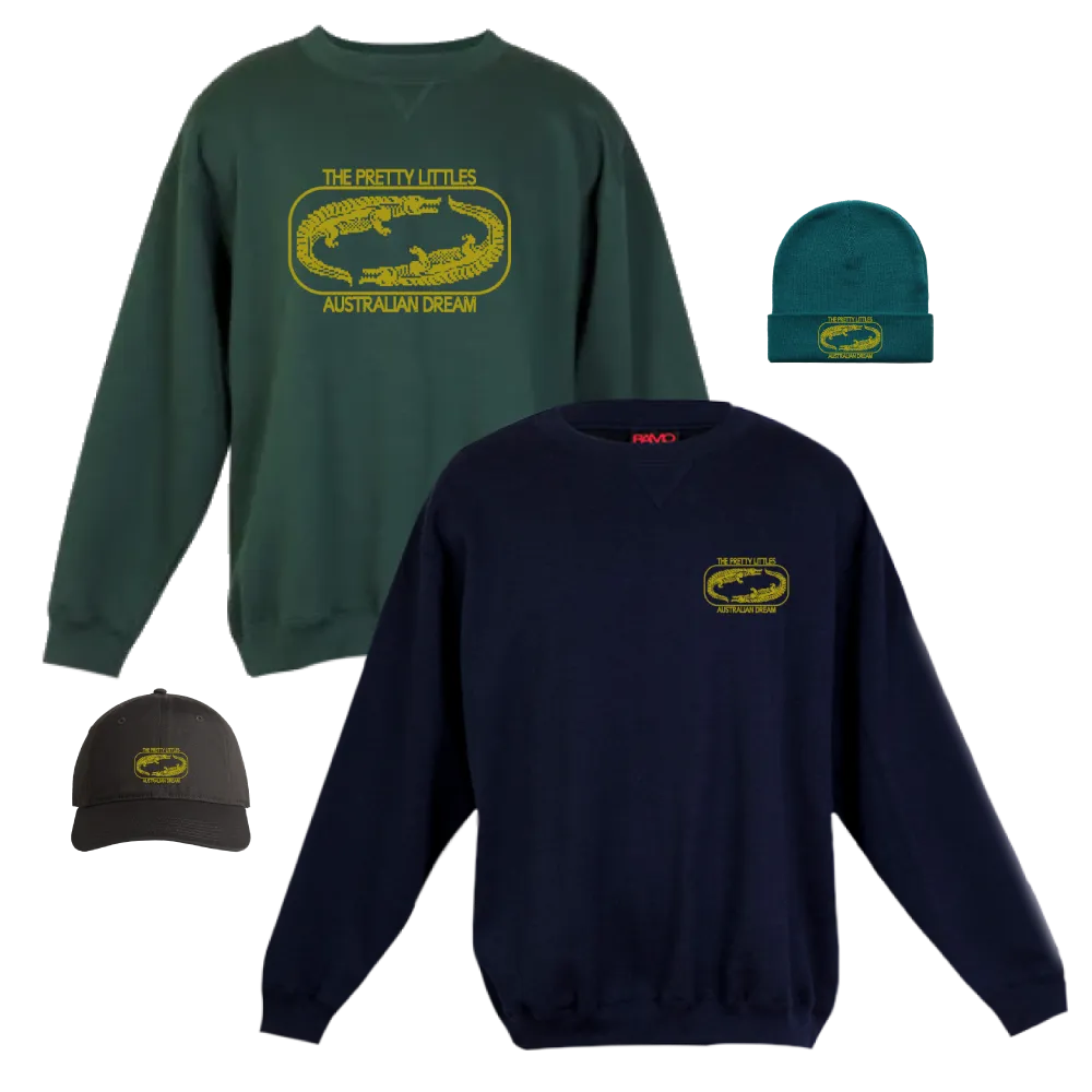 Australian Dream / Crew Neck, Beanie & Cap Bundle