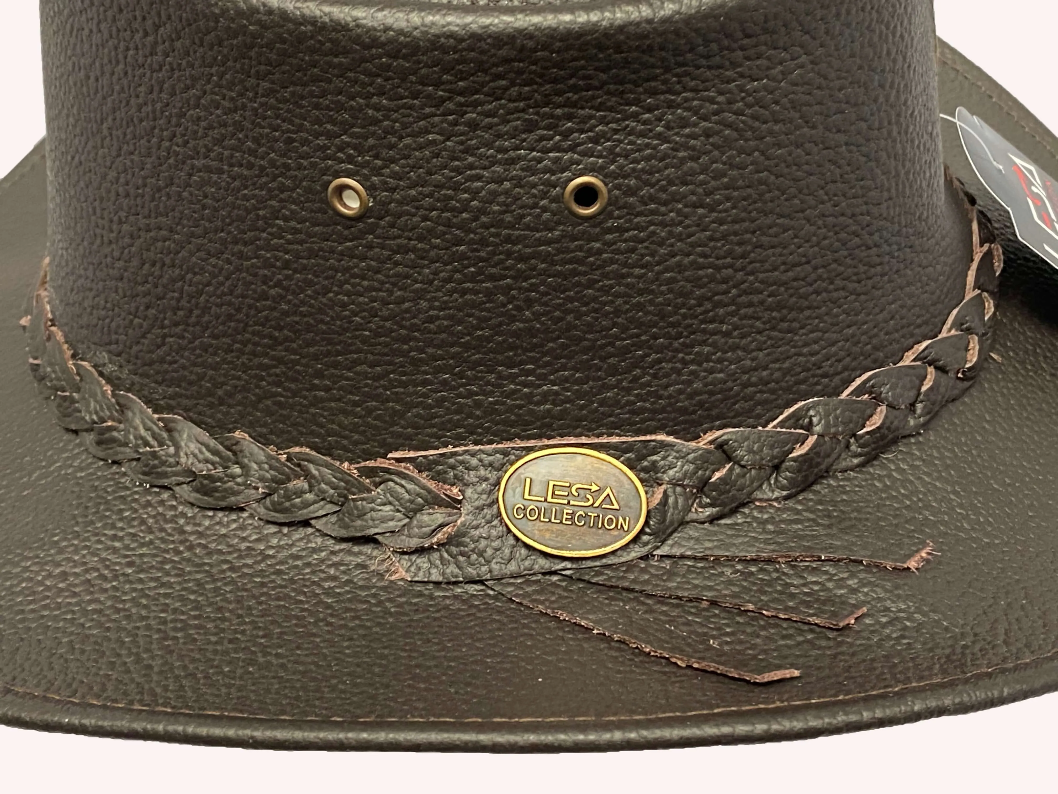 Australian Western Style Real Leather Crush able Bush Hat Cowboy Hat Brown