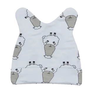 Baa Baa Sheepz Beanie Cap - White Big Sheep