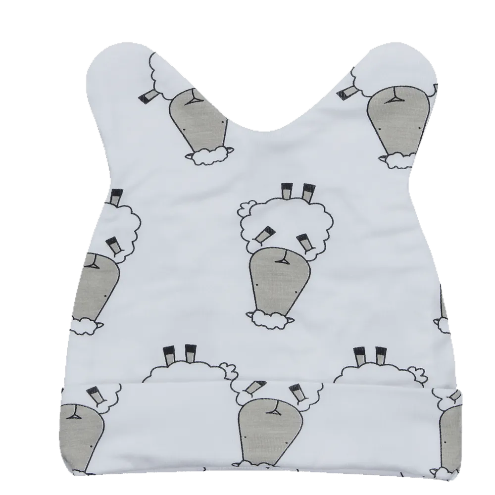 Baa Baa Sheepz Beanie Cap - White Big Sheep
