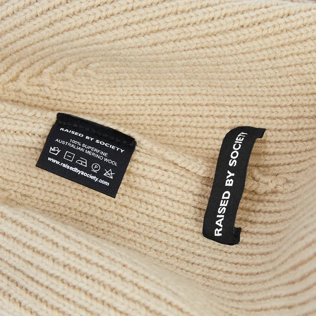 BEIGE SHORT BEANIE