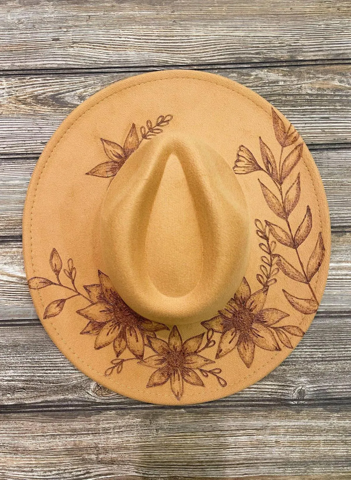 Beth Burned Western Hat