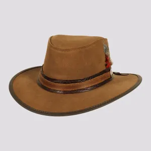 Bogart | Mens Genuine Leather Safari Outback Hat