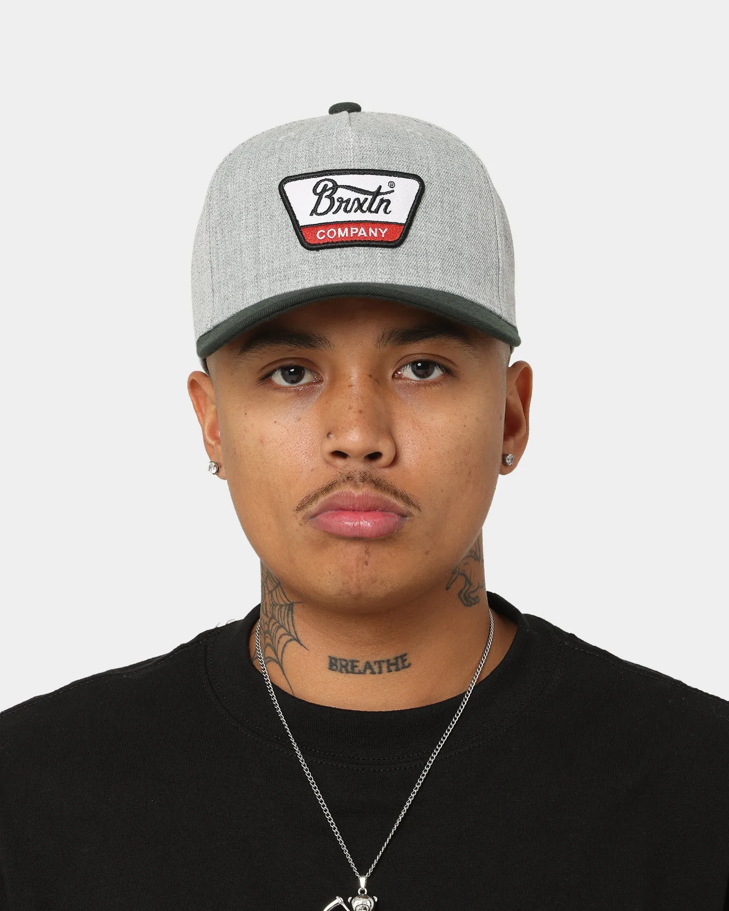 Brixton Linwood C MP Snapback Heather Grey/Black