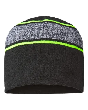 Cap America RKV9 - USA-Made Variegated Striped Beanie