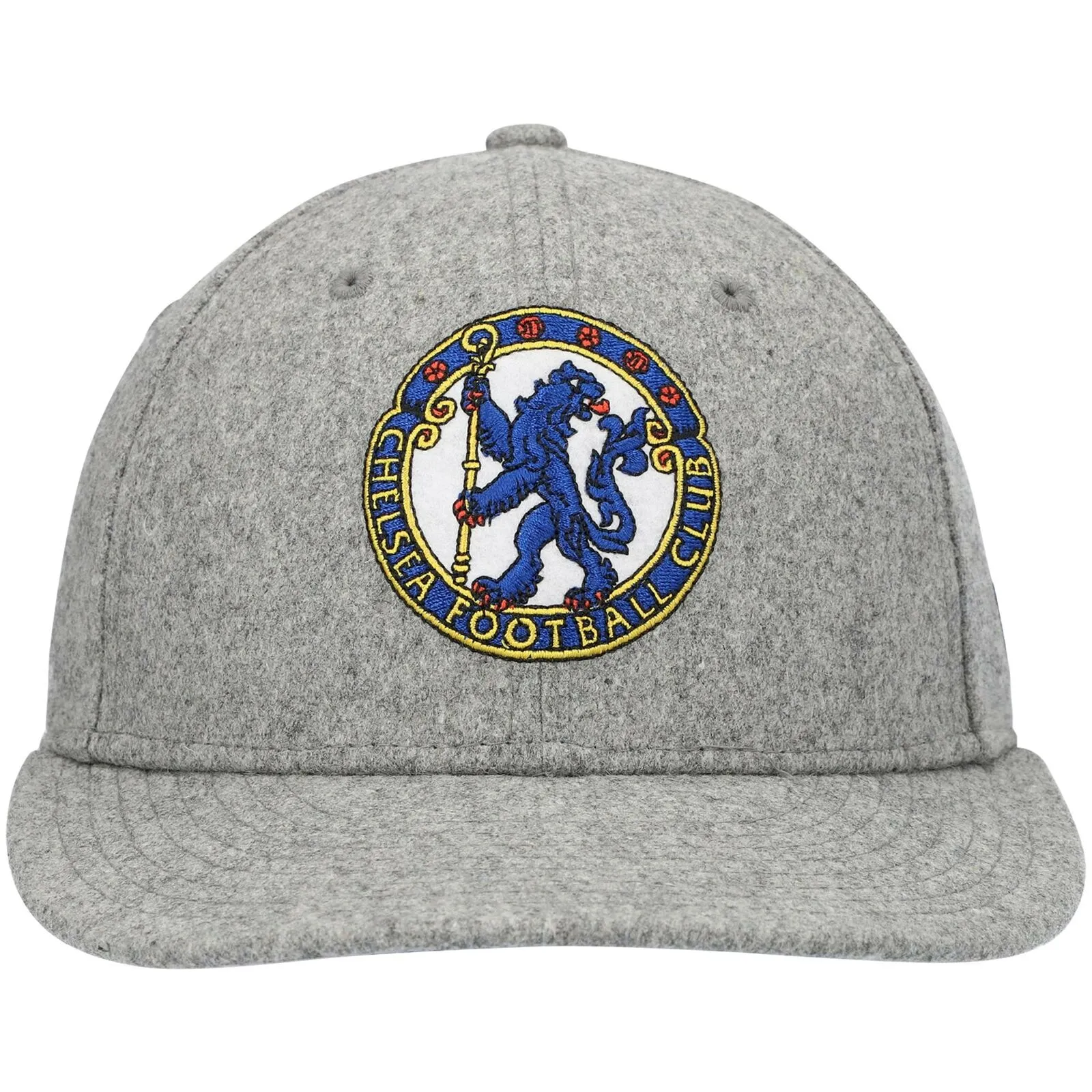 Chelsea New Era Heritage Logo Low Profile 9Fifty Snapback Adjustable Hat - Gray
