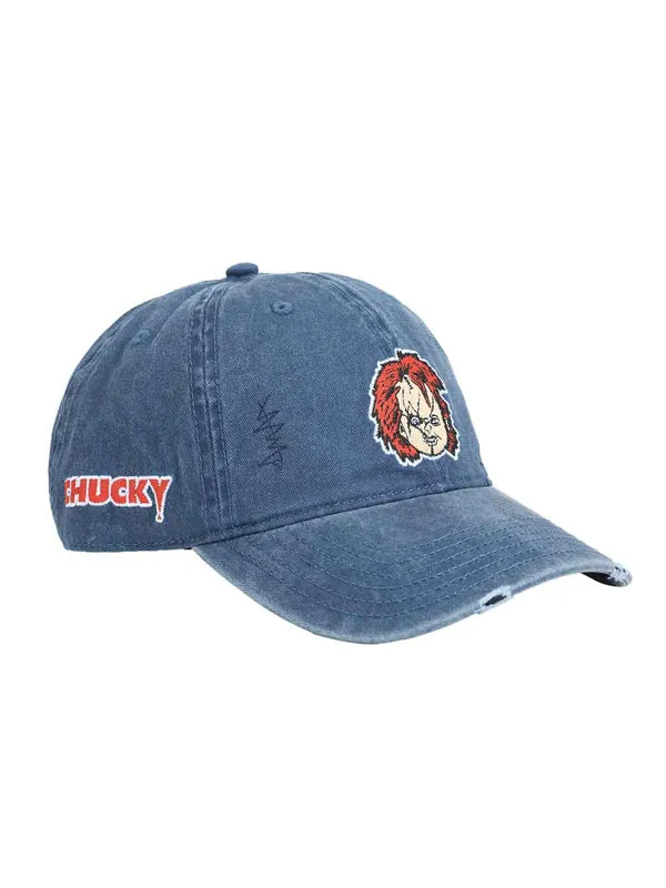 Chucky Embroidered Distressed Cap