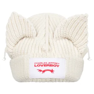 CHUNKY EARS BEANIE / ECRU
