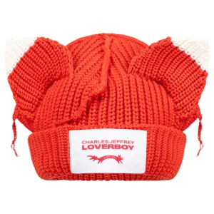 CHUNKY EARS BEANIE / ORANGE