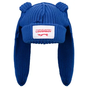 CHUNKY RABBIT BEANIE / BLUE