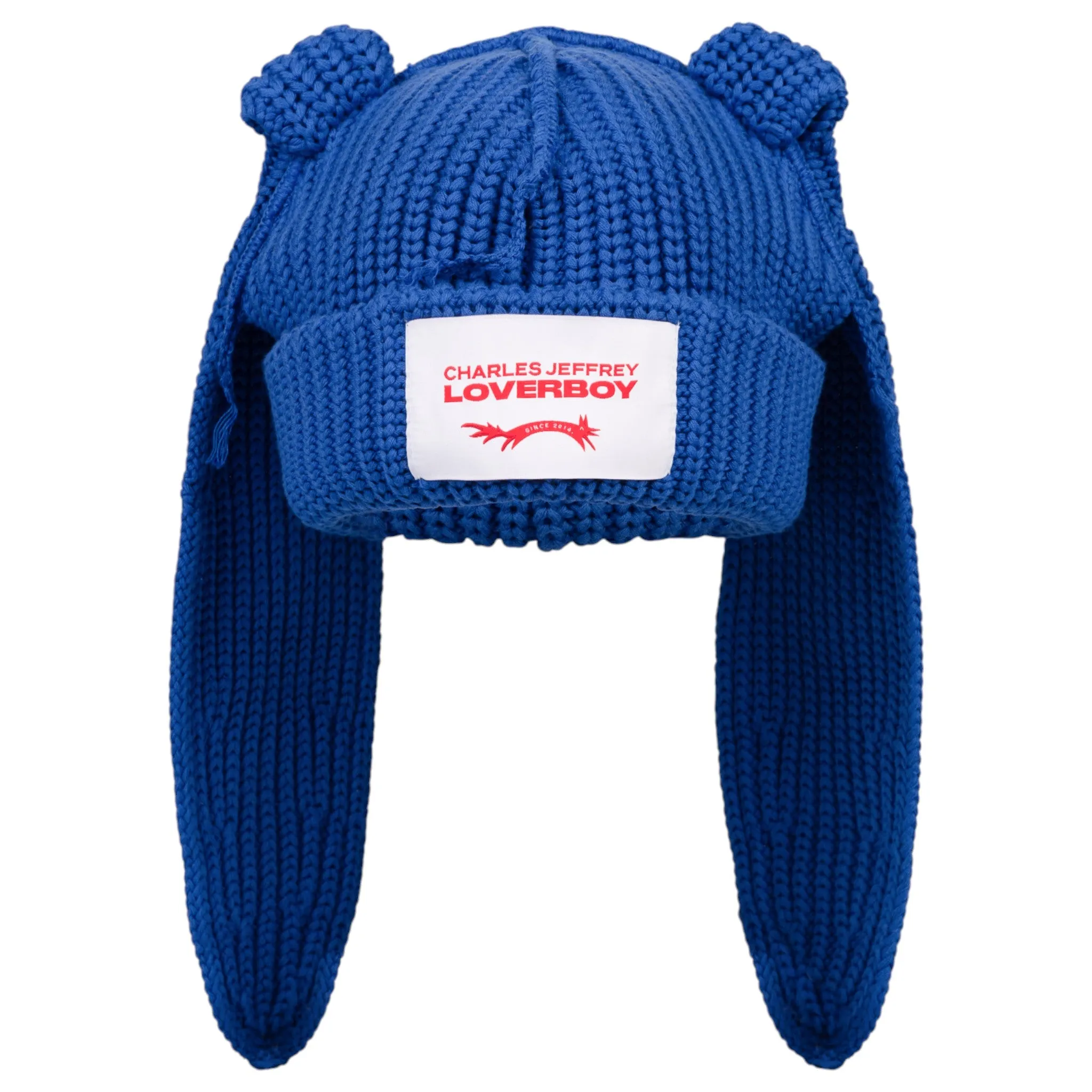 CHUNKY RABBIT BEANIE / BLUE