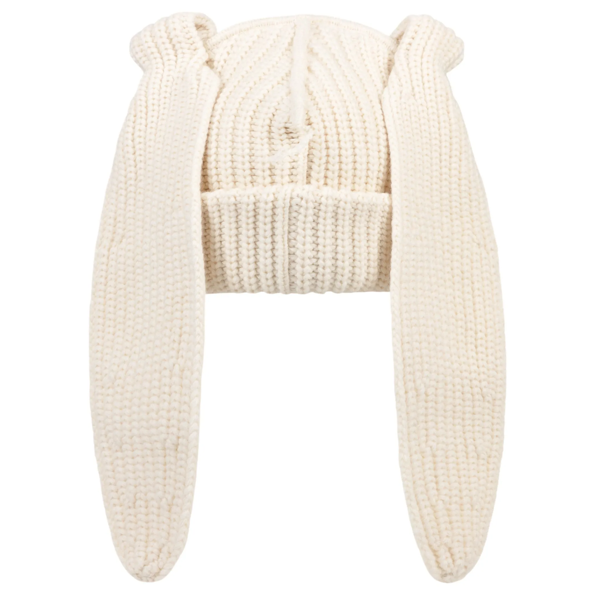 CHUNKY RABBIT BEANIE / ECRU