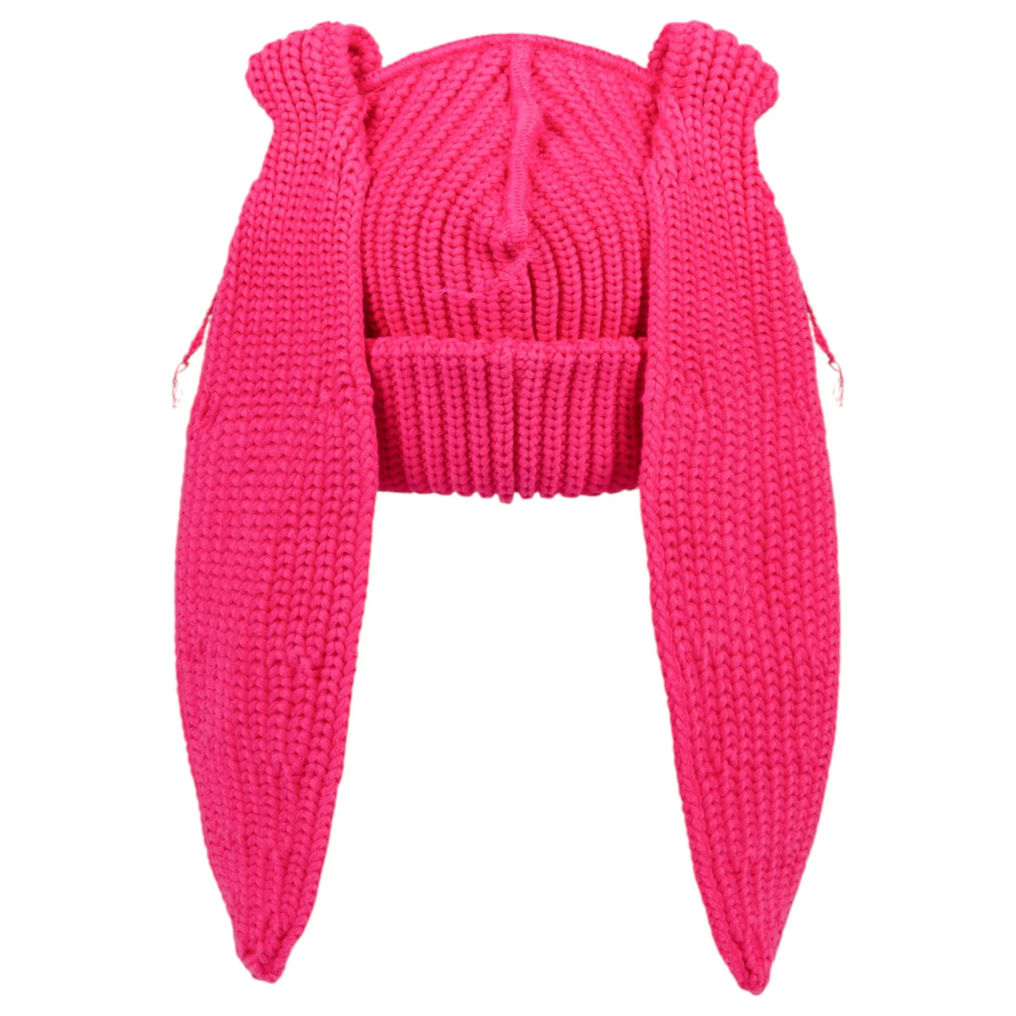 CHUNKY RABBIT BEANIE / PINK