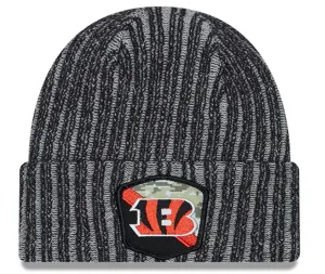 Cincinnati Bengals New Era 2023 Salute To Service Cuffed Knit Hat - Black