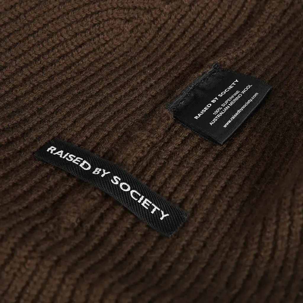 COFFEE BROWN SHORT BEANIE