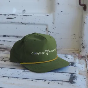 Cowboy Country Grandpa Hat - Green/Amber