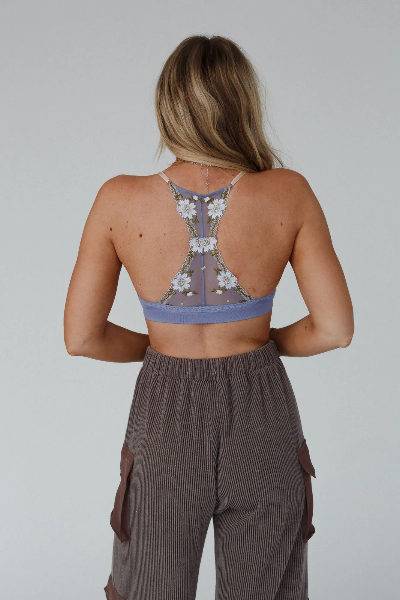 Daisy Breeze Bralette - Periwinkle