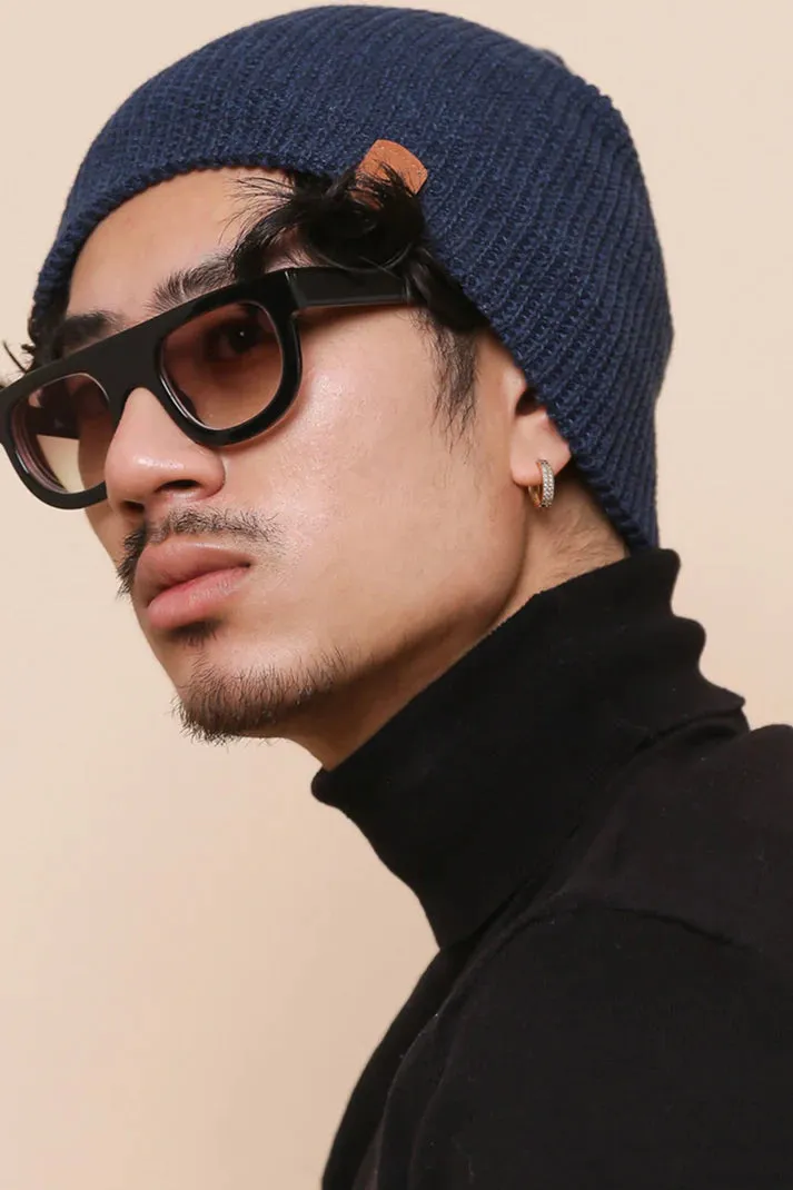 Deidaa Cotton French Design Blue Beanie