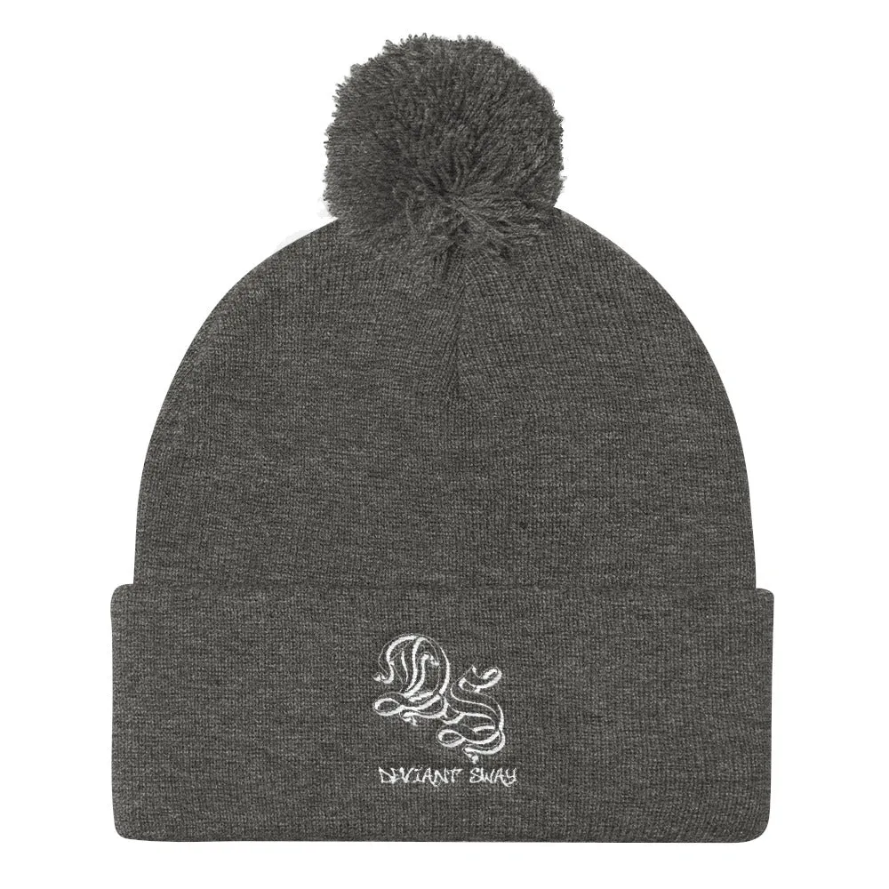 Deviant Sway Script Signature Knit Cap Beanie