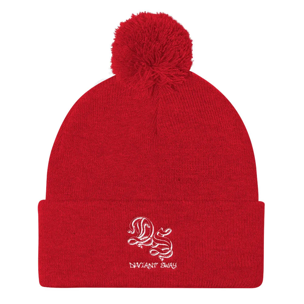Deviant Sway Script Signature Knit Cap Beanie