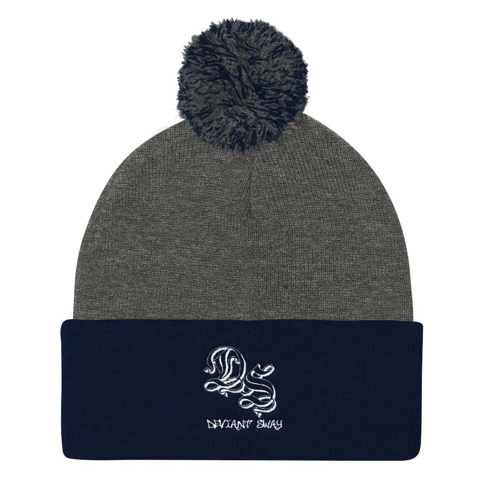 Deviant Sway Script Signature Knit Cap Beanie