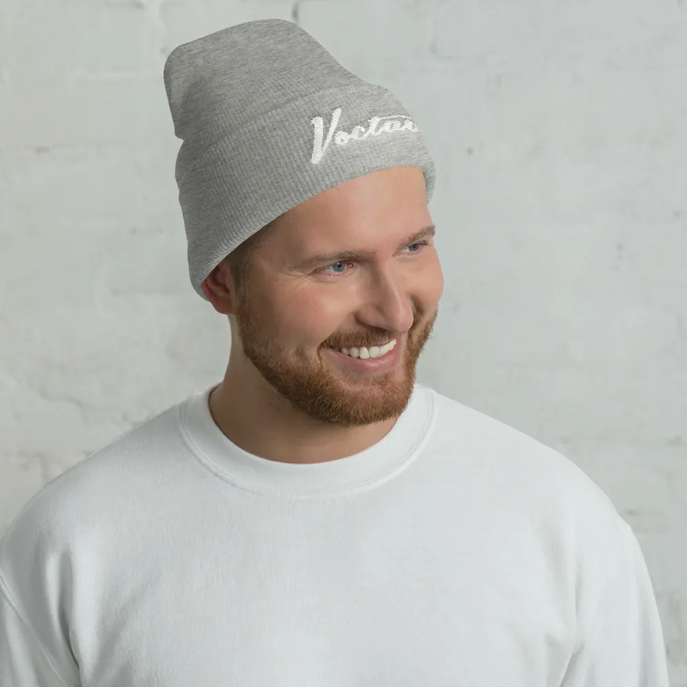 Embroidered Cuffed Beanie