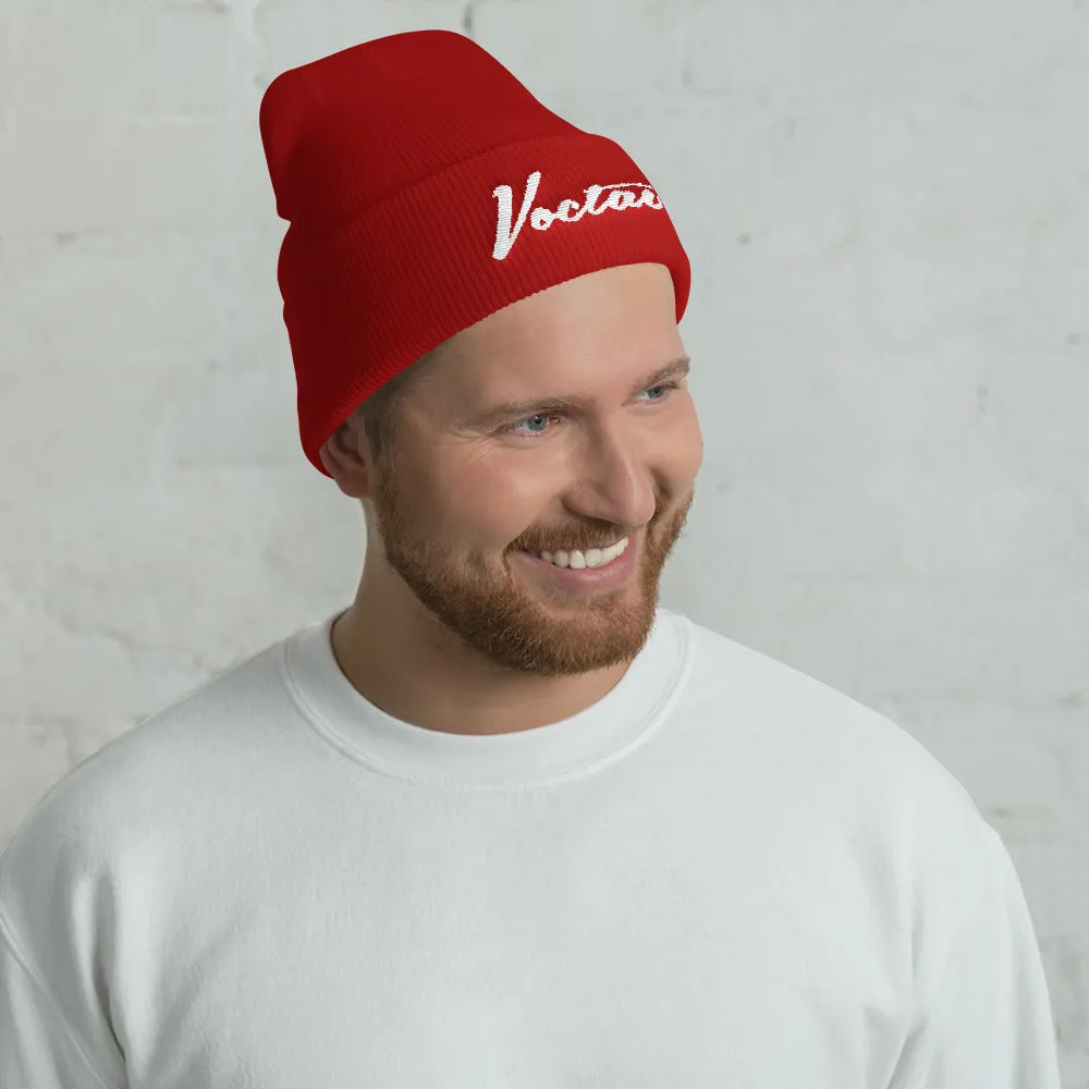 Embroidered Cuffed Beanie