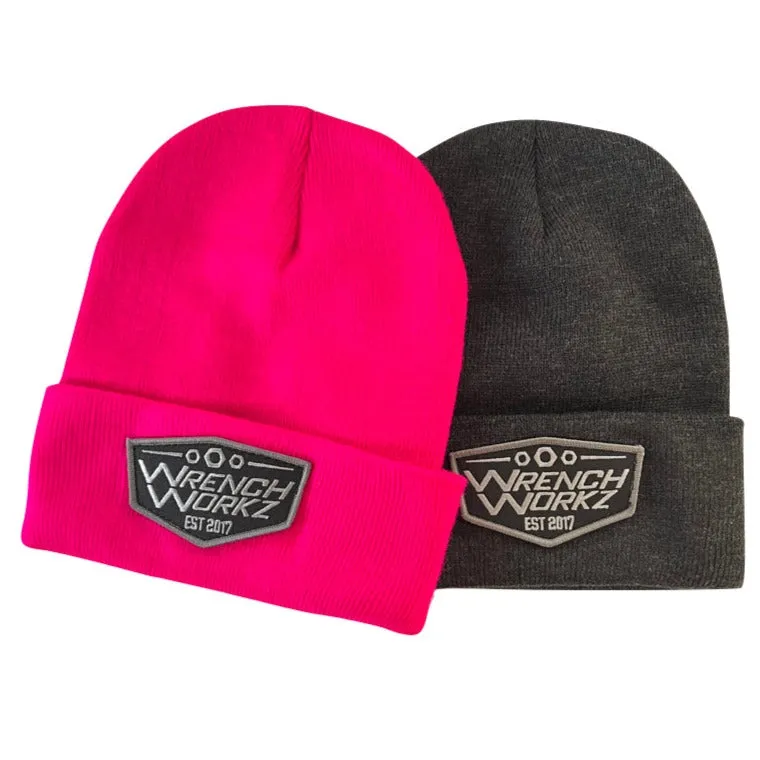 Fold Over Beanie Badge Embroidered Patch