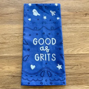Good As Grits Western Tea Towel