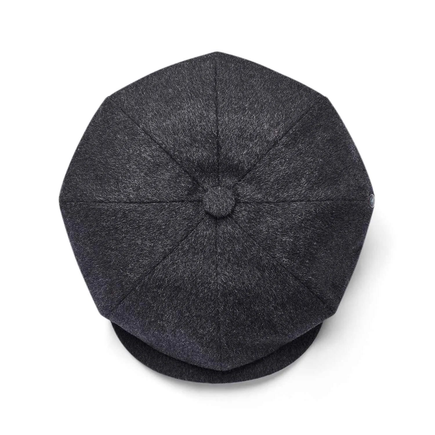 Grey Loden Wool Baker Boy Hat by City Sport