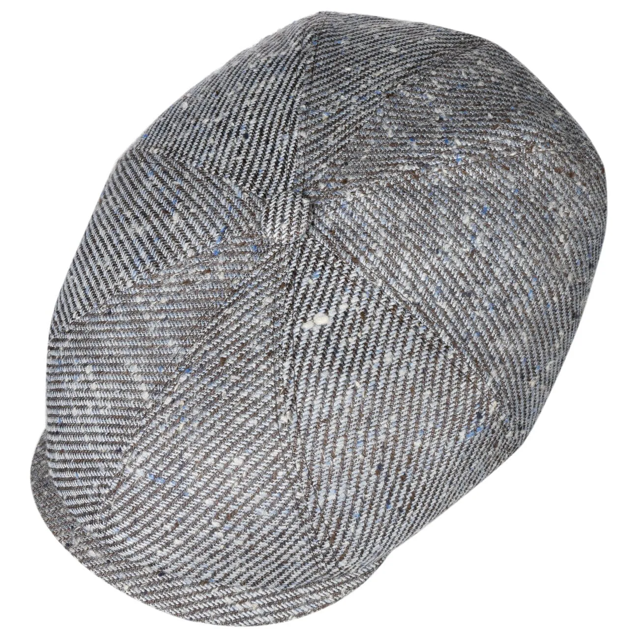 Hatteras Brown-Blue Newsboy by Stetson