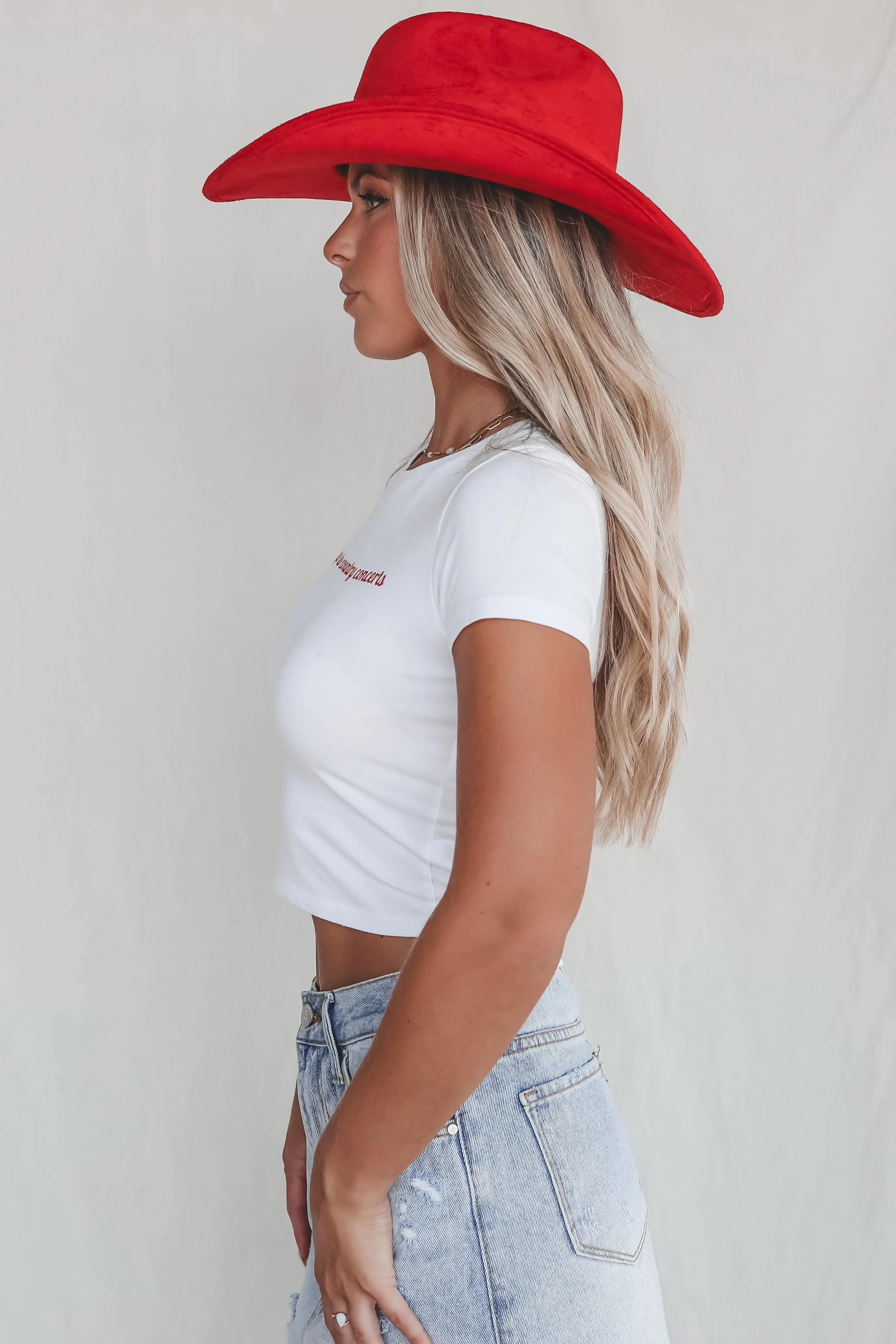 Hot Girls Go To Country Concerts Graphic Babydoll Tank