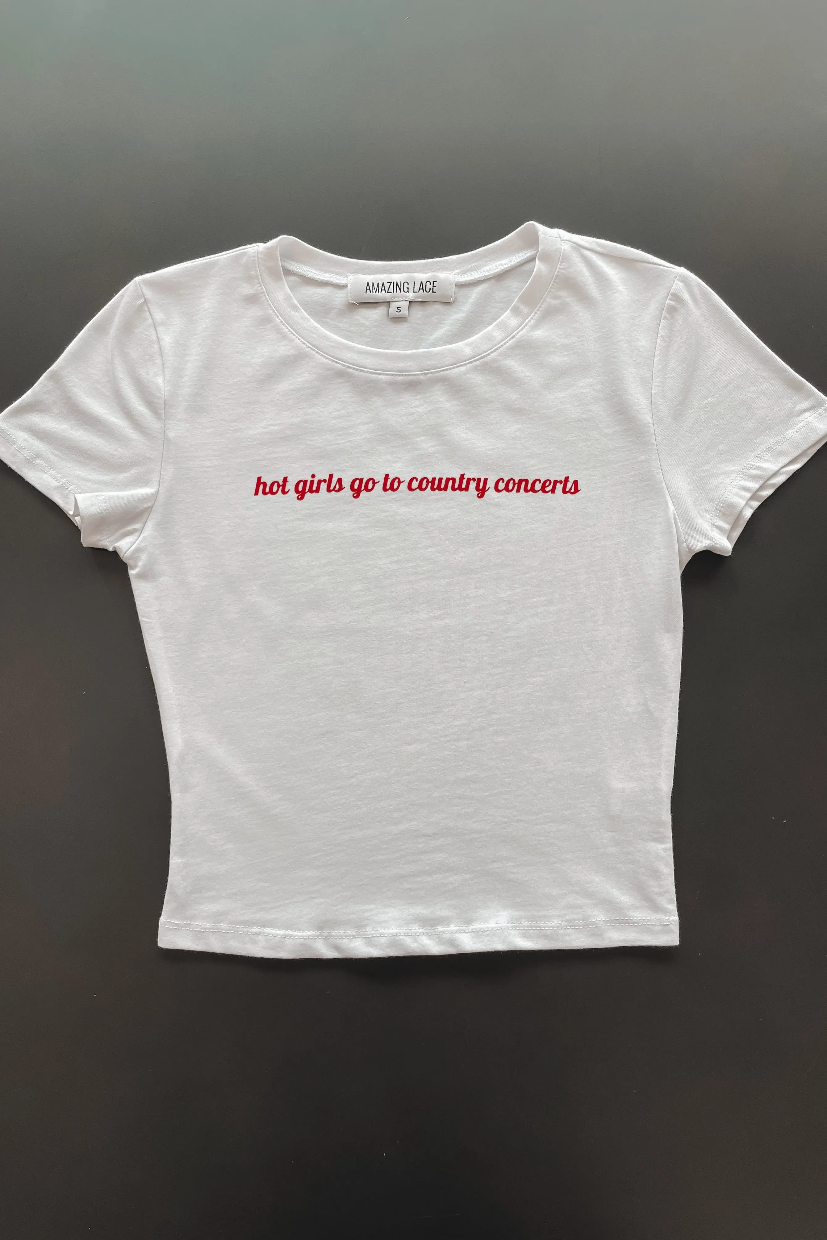 Hot Girls Go To Country Concerts Graphic Babydoll Tank