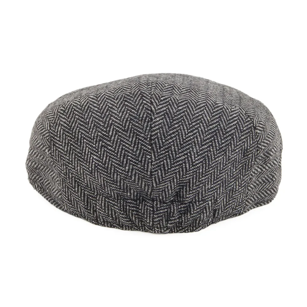 Kids Herringbone Flat Cap Grey Wholesale Pack