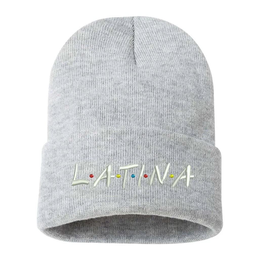 Latina Pride Embroidered Beanie Cap