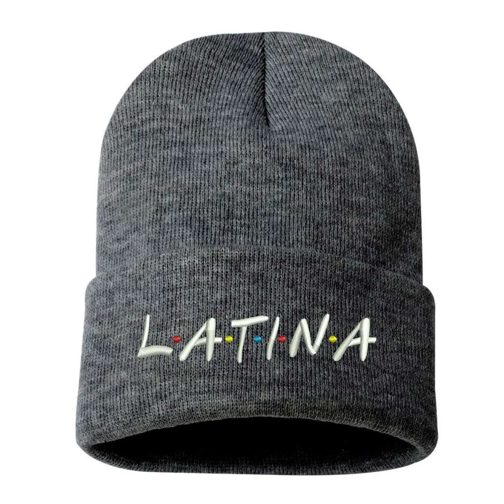 Latina Pride Embroidered Beanie Cap