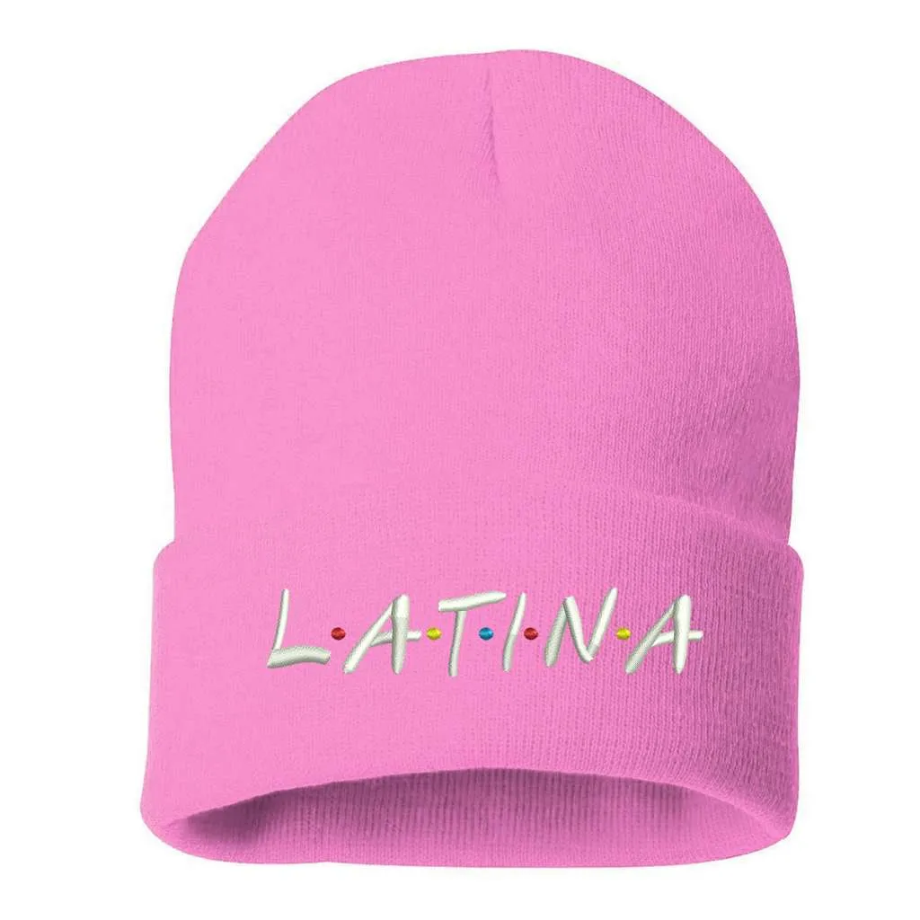 Latina Pride Embroidered Beanie Cap