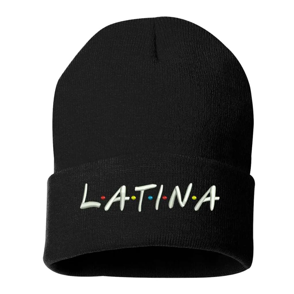 Latina Pride Embroidered Beanie Cap