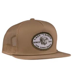 Lazy J Ranch Tan Olive Iconic Breed Trucker Hat