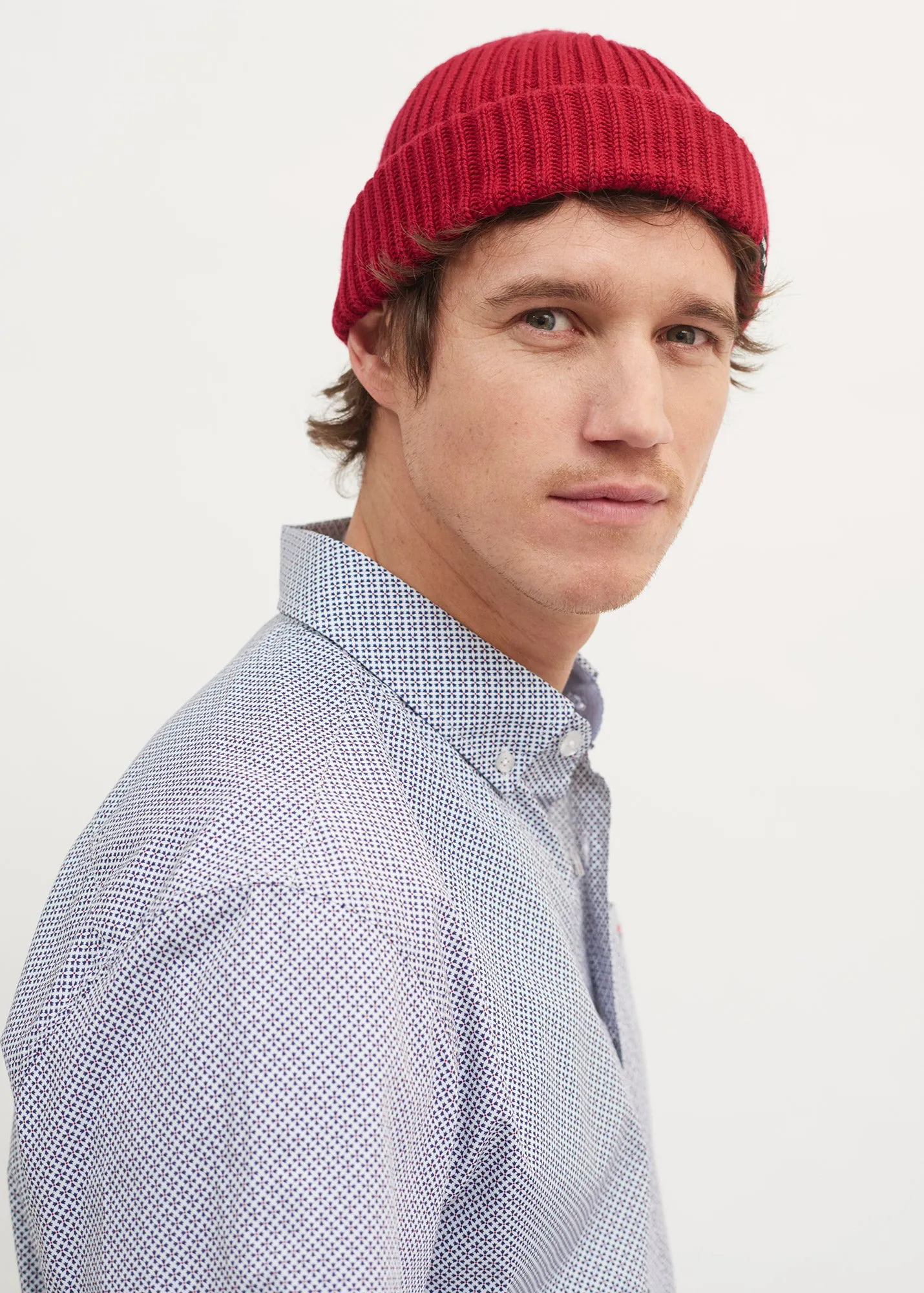 Miki sailor cap with turn-up, - in wool (PERSAN)