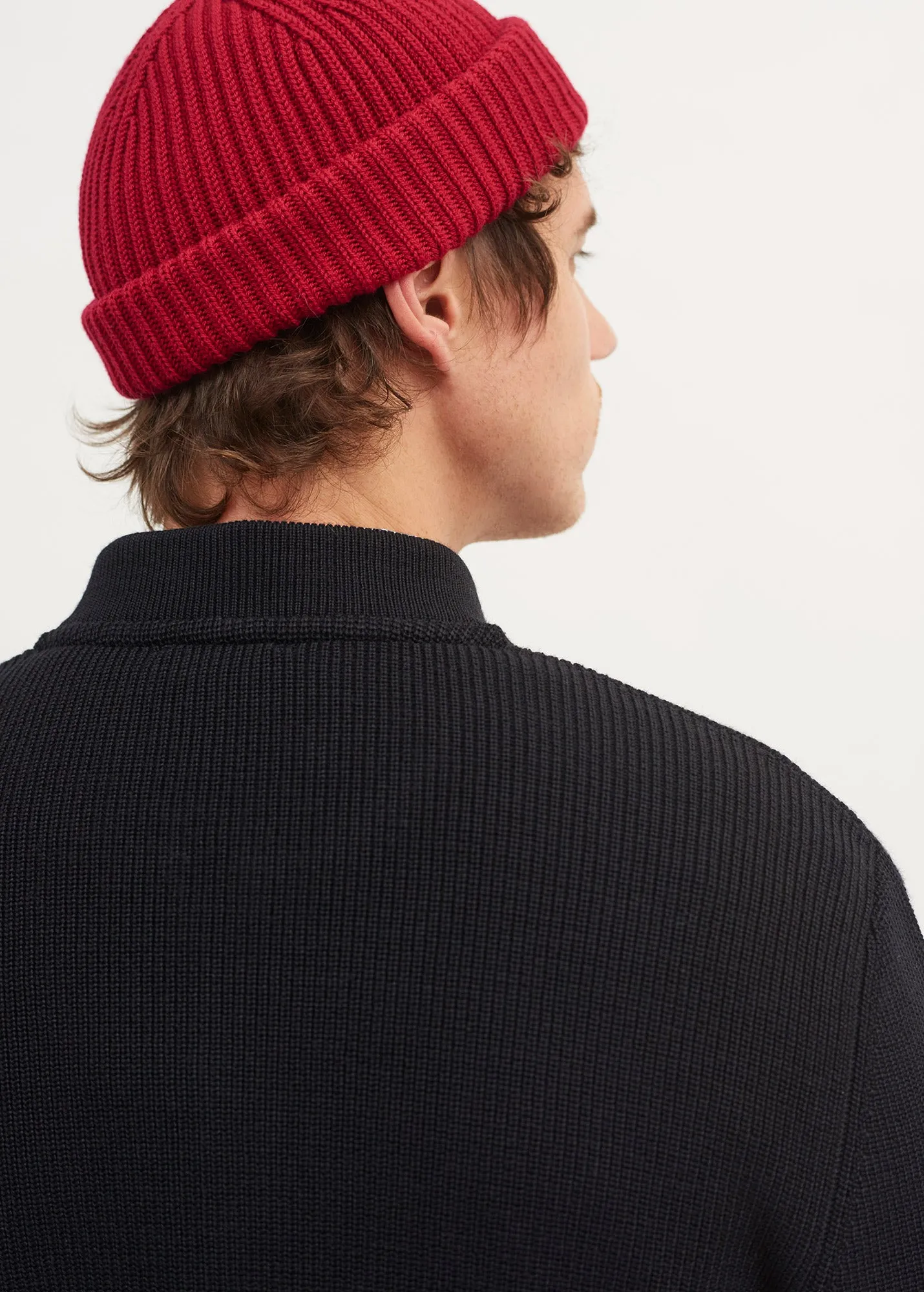 Miki sailor cap with turn-up, - in wool (PERSAN)
