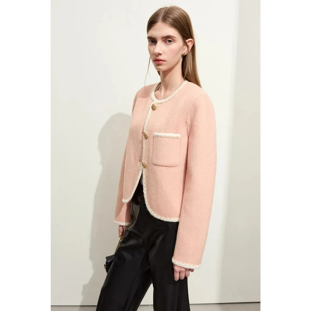 Minimalist Woolen Autumn Coat for Women