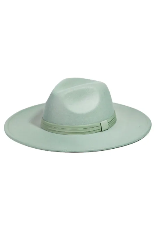 mint hat w/ mint band