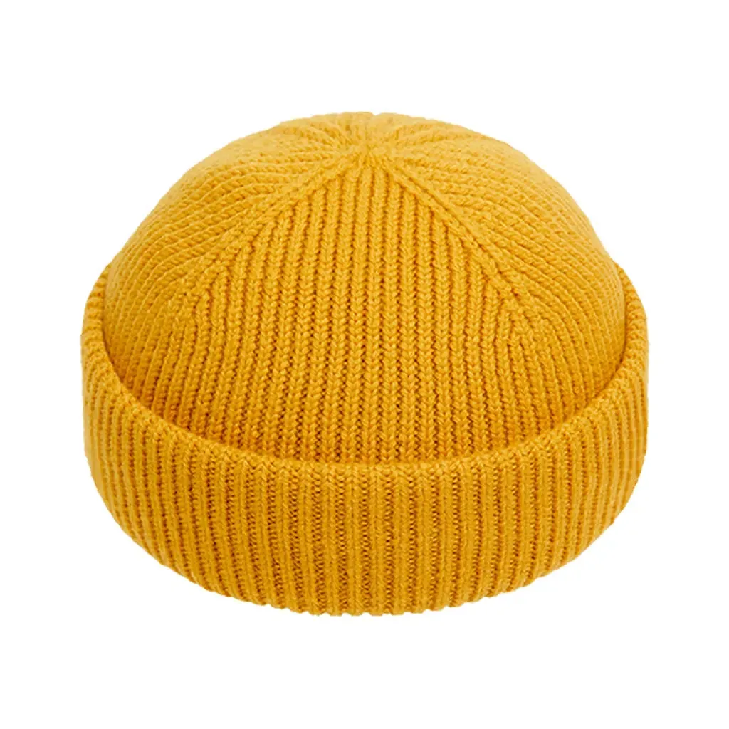 MUSTARD SHORT BEANIE