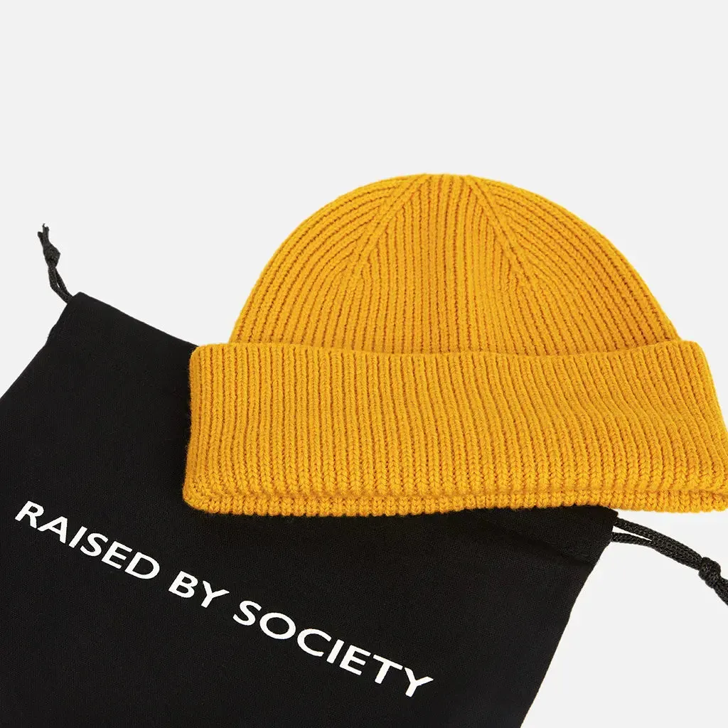 MUSTARD SHORT BEANIE