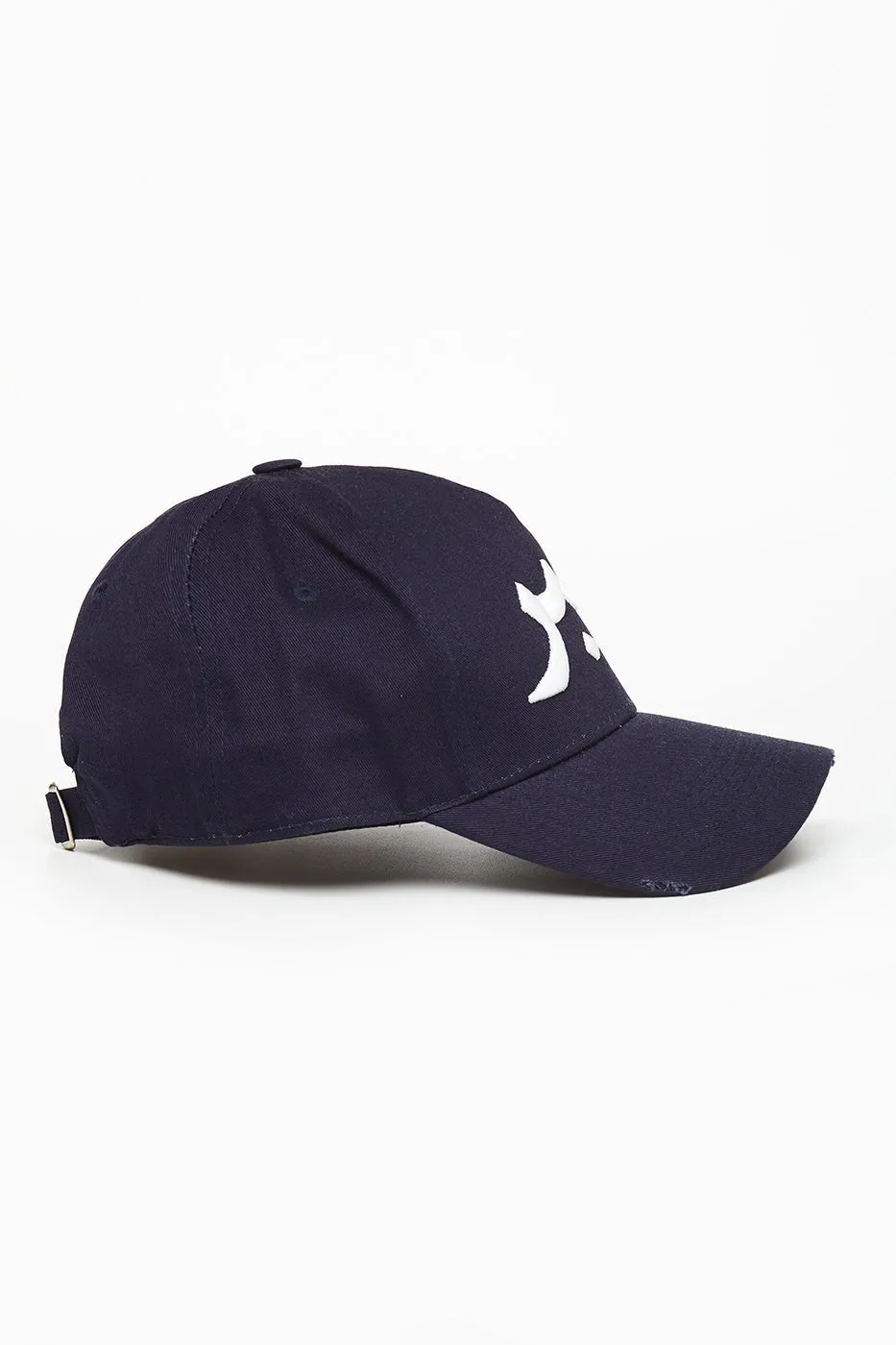 Navy & White Patience Arabic Cap